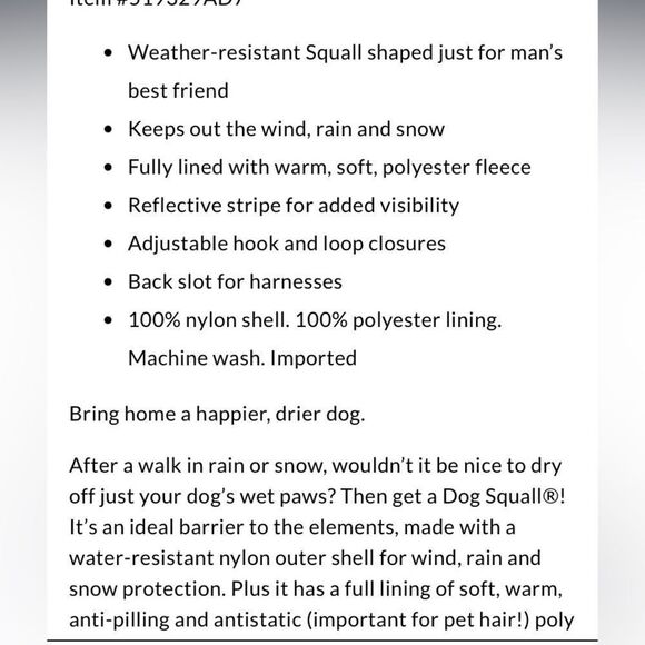 Land’s End Dog solid squall jacket olive green or royal cobalt color block Var - Picture 3 of 6